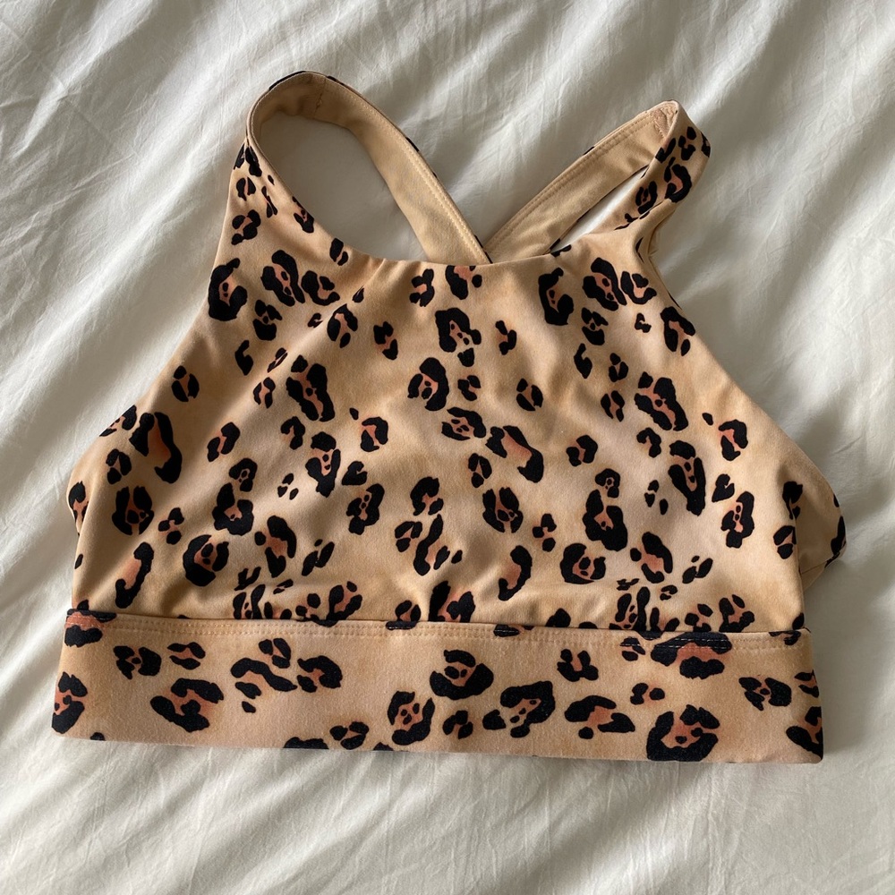 Fabletics Animal Print Sports Bra